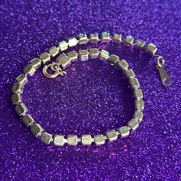 Petite Pearl & Rhinestone Bracelet, Antique - Picture 4 of 5